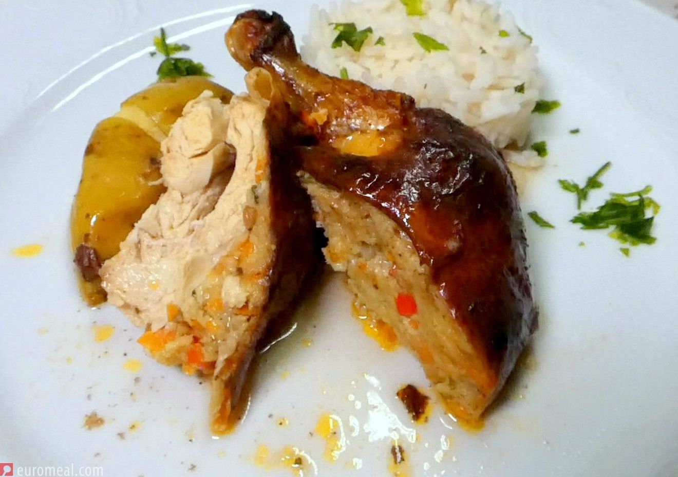 filled roast chicken - euromeal.com