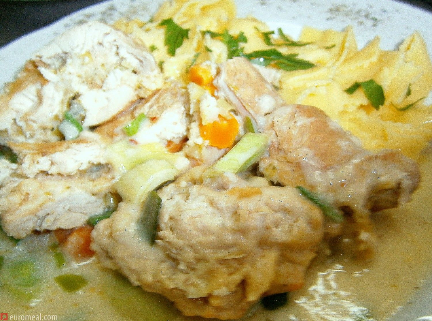 Gefüllte Hühnerschnitzel in Wurzelsauce - euromeal.com