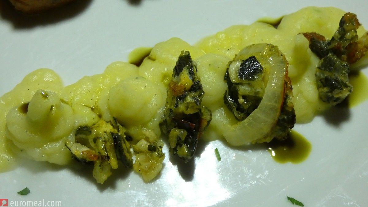 Erdäpfel-Kürbispüree