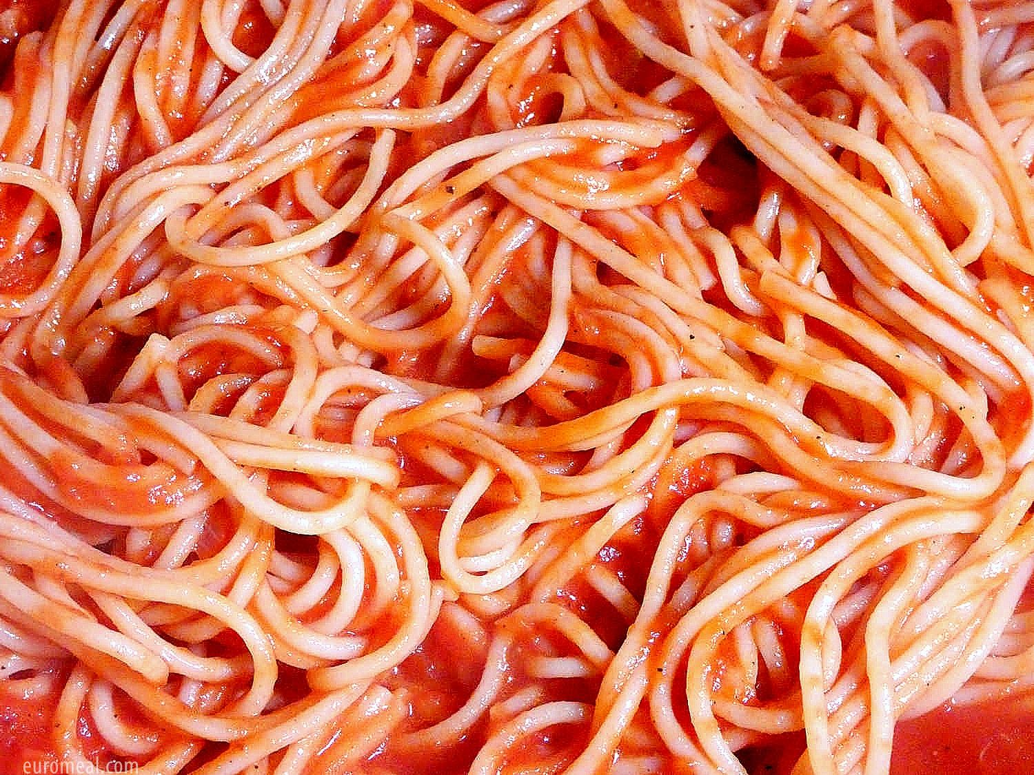 Spaghetti in Paradeissauce