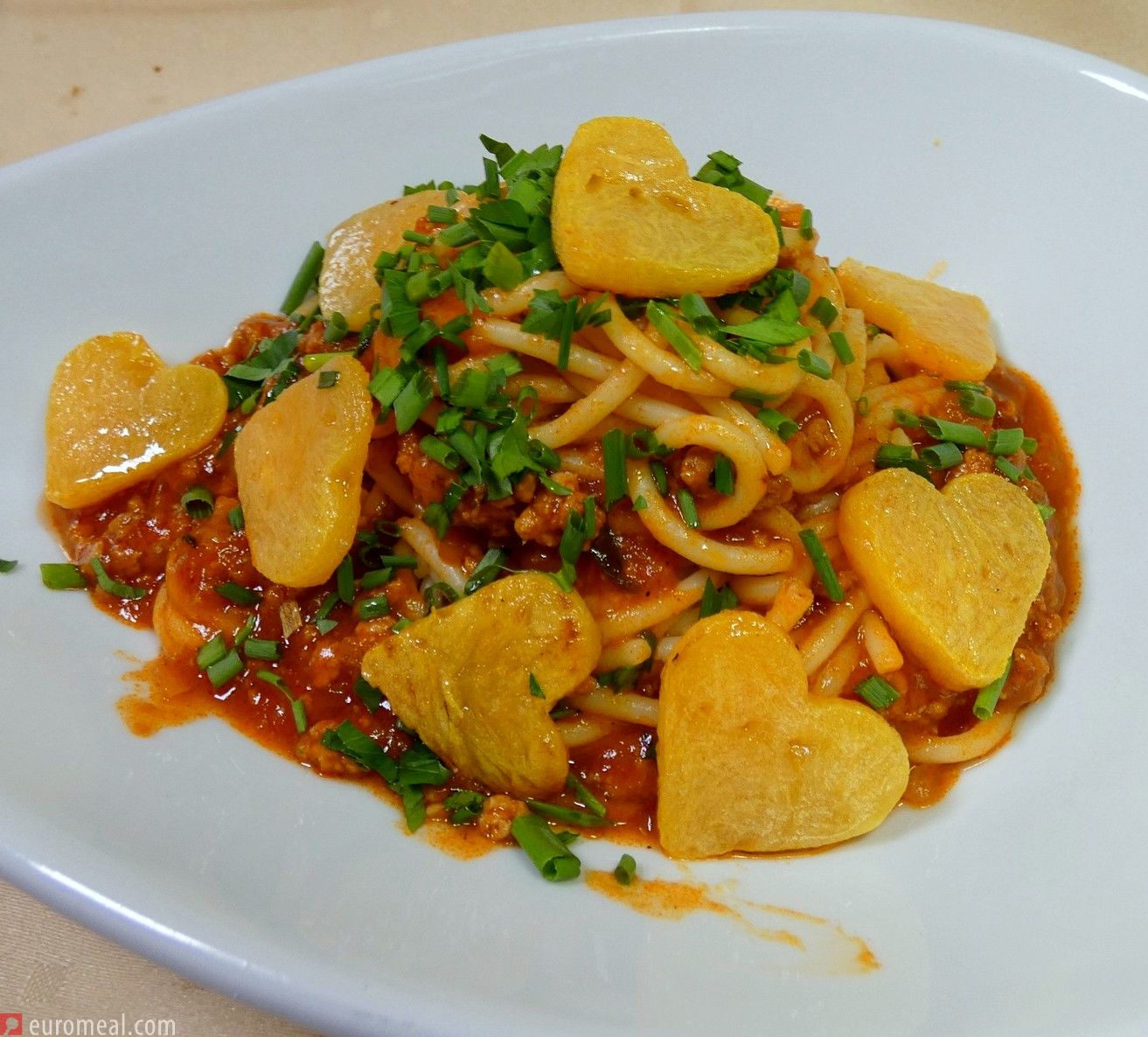 Spaghetti bolognese mit Kürbis