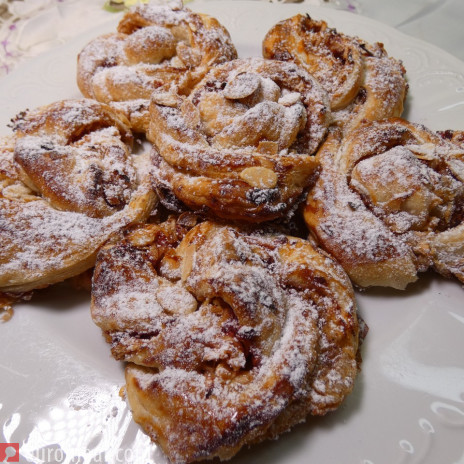 Apfelschnecken aus Blätterteig