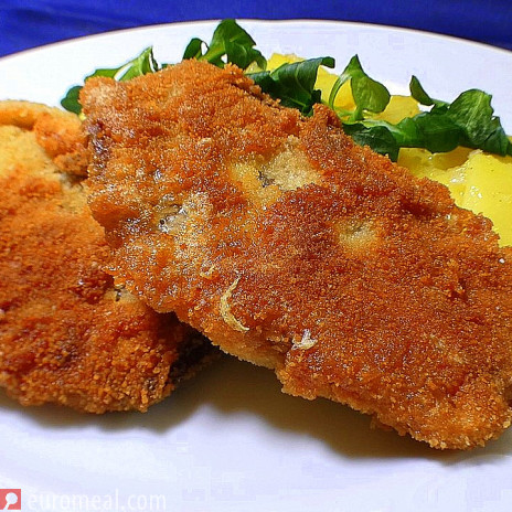 Altwiener Backfleisch - paniertes gekochtes Rindfleisch