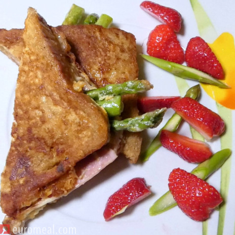French Toast mit Spargel