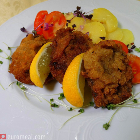 Gebackene Schweineleber