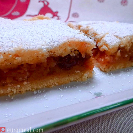 Gedeckter Apfelkuchen