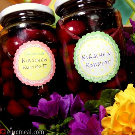 Kirschenkompott - haltbar im Glas