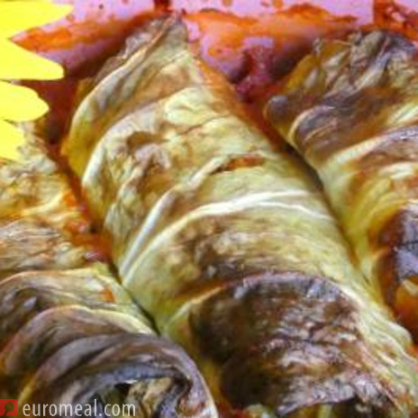 Krautrouladen mit Süßkartoffel Füllung