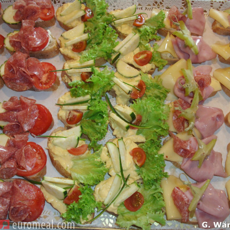 Schnittchen, Canapés,  Sandwiches