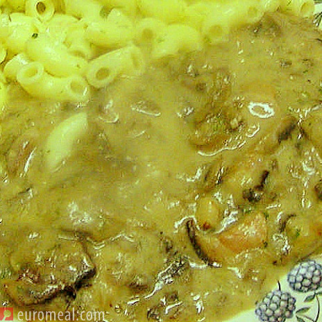 Kotelett in Champignonsauce