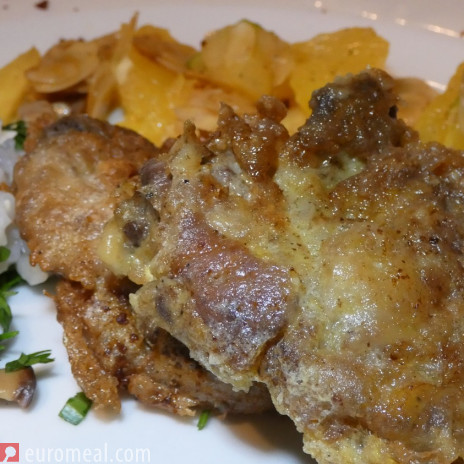 Hirschschnitzel auf Pariser Art