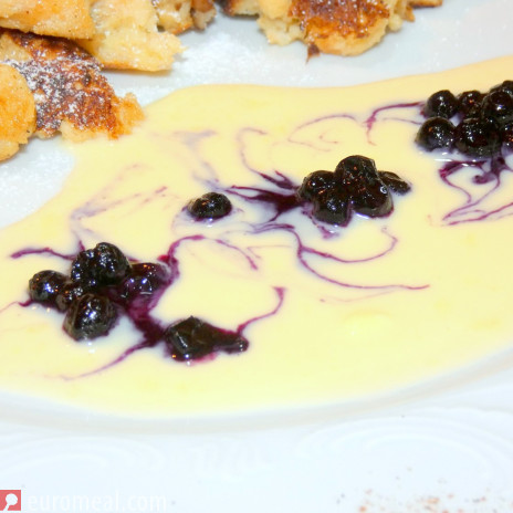 Karamellisierte Blaubeeren