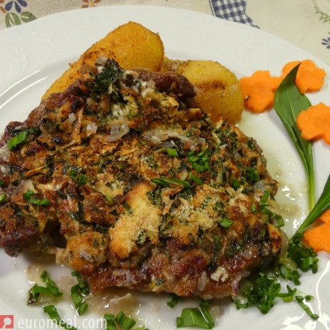 Rostbraten mit Bärlauchkruste