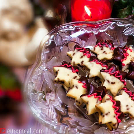 Schokostreusel Sterne