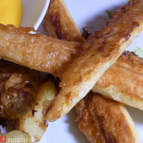 Spargel im Backteig