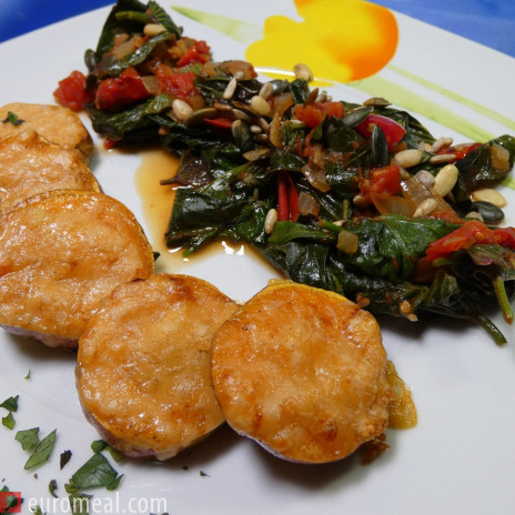 Süßkartoffeltaler mit Kalembula