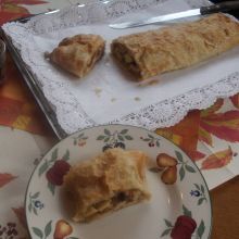 Apfelstrudel - Blätterteig
