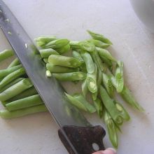 Fisolen vorbereiten