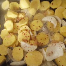 Erdäpfel vorbereiten