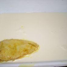 in Pfanne schichten