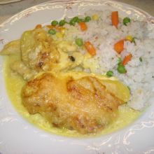 Hühnerschnitzel Hawaii