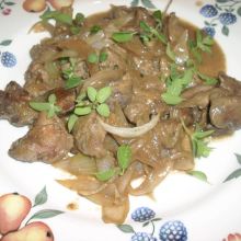 Geröstete Hühnerleber