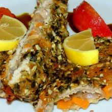 Cordon bleu mit Kürbiskernpanier