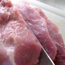 Schnitzel schneiden