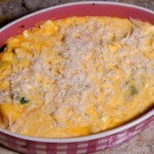 Mit Käse bestreuen