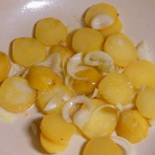 Kartoffeln schneiden
