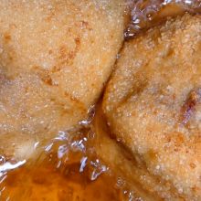 Fleischkugeln frittieren