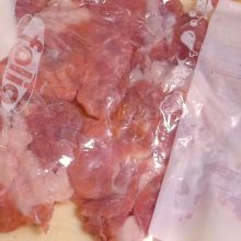 Fleisch leicht plattdrücken
