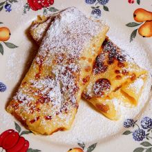 Apfelpalatschinken- Pfannkuchen mit Apfelfüllung