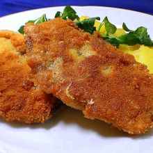 Altwiener Backfleisch - goldbraunes Schnitzel vom Rind