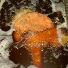In heißem Fett langsam ausbacken