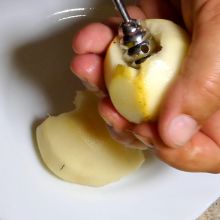 Kerngehäuse entfernen