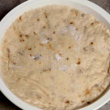 Aufgegangener Brotteig