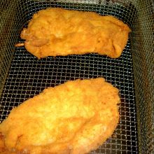 Bärlauch Cordon bleu frittieren
