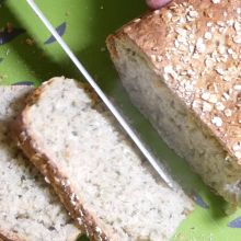Bärlauch - Dinkelbrot mit Haferflocken