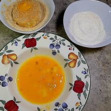 Camembert panieren