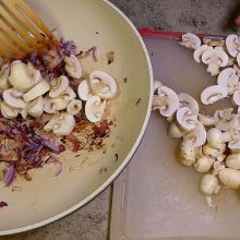 Champignons anbraten