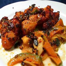 Chicken wings mit Kürbiskernen
