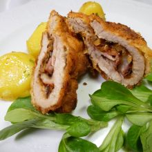 Cordon bleu rustikal gefüllt