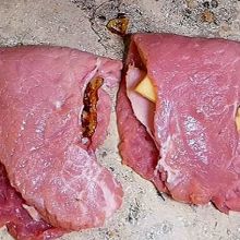 Fleisch zusammenklappen