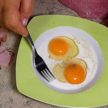 Eier verrühren