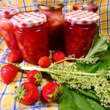 Erdbeer - Rhabarber Marmelade