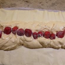 Erdbeeren darauf legen