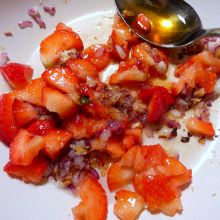 Erdbeeren zugeben