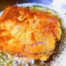 Falsches Cordon bleu frittieren