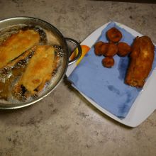Gemüse frittieren